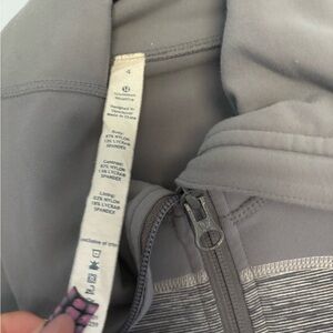 gray lululemon jacket size 4
